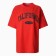 T-shirt female, red color, Oversize size (42-46)