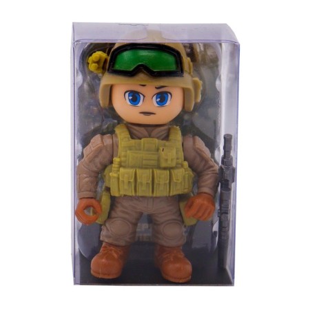 FUNKY TOYS figure "Special Forces", in brown form, 8 cm, mix-6