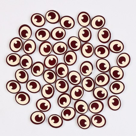 Eyes, set of 50 pcs., Size 1 pc. - 1.6 × 1.2 cm-1