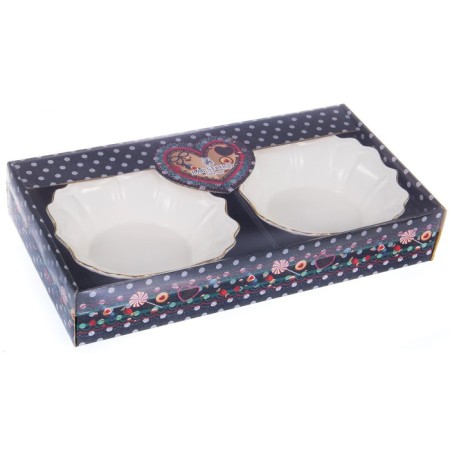 A set of curly salad bowls Balsford "Grace", porcelain, d = 16 cm, 2 pcs-3