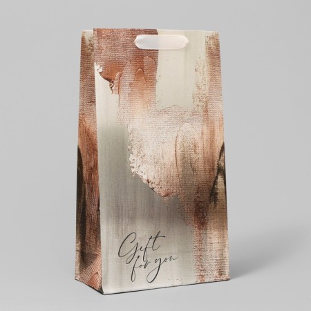 Gift package for two bottles, packaging, Bronza, 35 x 20 x 9 cm-3