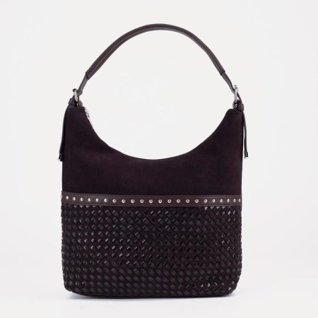 Love bag with lightning, brown color