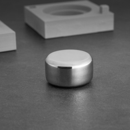 Cooling stone “Washing. Steel”, in the box concrete, 10cm x 10cm, h = 4cm-1