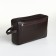 Lightning cosmetic bag, Textura, 2 external pockets, brown color