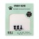 Block with a sticky edge of 75mm x 75mm 50l plastic transparent with cat sparkles