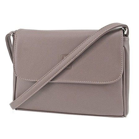 Women's bag B2749-24111, dark beige color, artificial leather, 26x7x21 cm