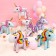 Foil ball 24 "Unicorn-toy", the color is white, under the air