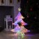 LED figure "Christmas tree" 51 × 70 × 15 cm, metal, textile, 220 V, glow of multi