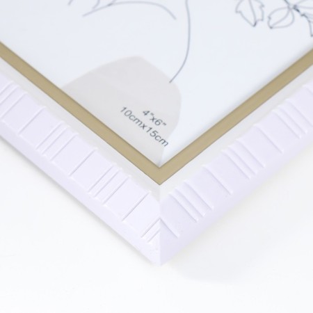 Photo frame plastic 10x15 cm "dashes" white 17.5x12.3 cm-2