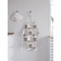 Apron kitchen with a photocrint "Contour flowers", adjustable, size OS