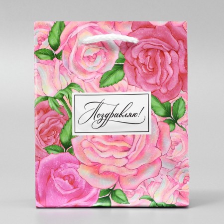 Gift Package Laminated, packaging, “Congratulations”, S 12 x 15 x 5.5 cm-2