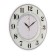 Watching clock, interior "ruby", silent, d-34 cm, white