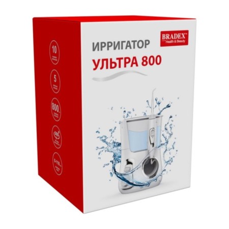 Irrigator KZ 1372, stationary, 800 ml, 10 modes, 5 nozzles, from the network, white-1