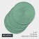 Set of serving napkins on the table "loft", 4 pcs, d = 38 cm, green color