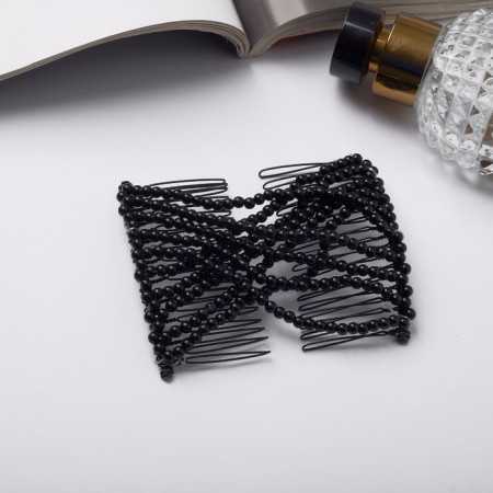 Hair clip "Glack" luxury, 9.5 cm, black