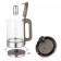 Electric ketter KitFort KT-6664, glass, 1.7 l, 2200 watts, gray