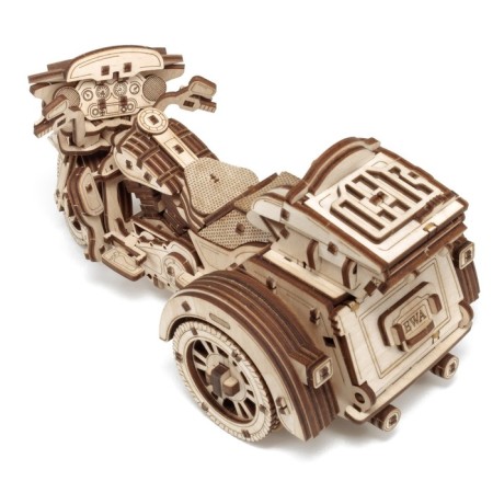 A prefabricated EWA wooden model “Motorcycle. Trike "-17