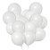 Latex ball 12 ", pastel, set 50 pcs., White color