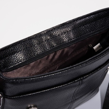 Male bag, black color-5