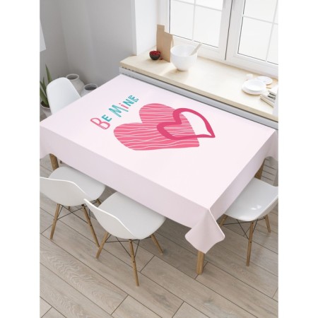Great tablecloth "Be mine", rectangular, Saten, size 145x180 cm
