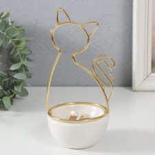 Souvenir ceramics, metal stand 