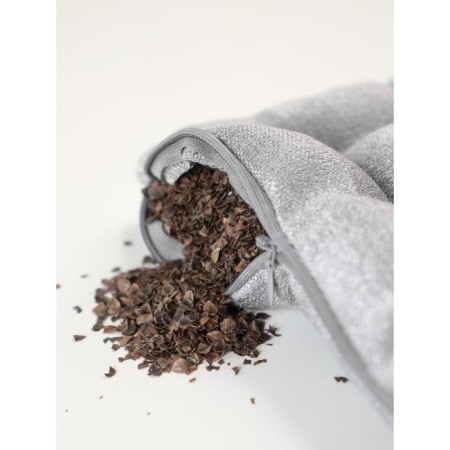 Siddle with buckwheat luster, size 43x43 cm, canvas, velor, color gray color-4