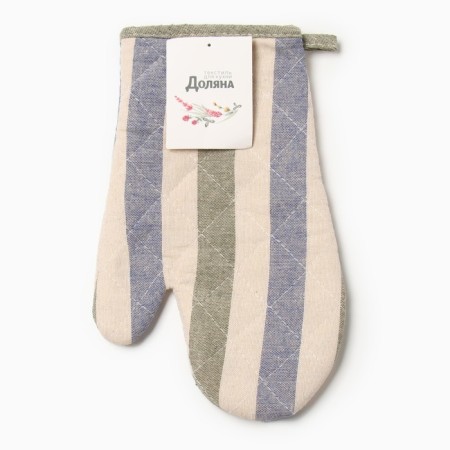 Mittens-output of the deed strip tsin/green 28x17cm, 50% p/e 50% HL-3
