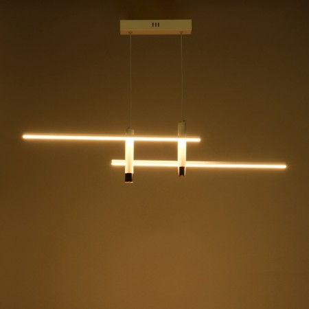 Lamp with DDD "Montana" LED 30W 3000-6000K white-gold 91x7x21 cm-3
