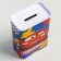 Mitallic piggy bank, 4.8 cm x 7.8 cm x 10.8 cm "Lightning", cars