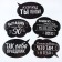 Girland on grosswashes with decorations of 5 pcs. "Happy Birthday!", Black and white, length 246 cm