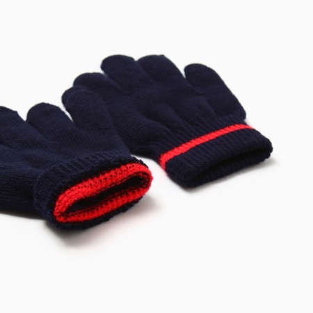 Children's gloves minku, dark blue color, 15 cm-2