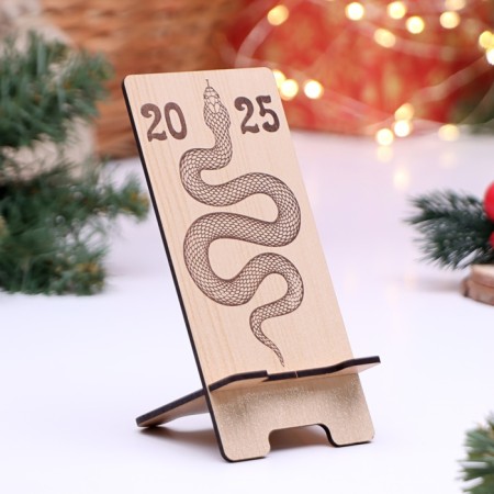 Stand for the phone "Snake 2025", 7 x 15.5 x 8 cm