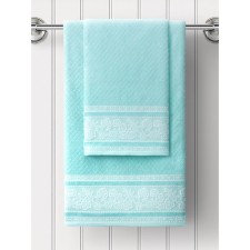 Комплект махровых полотенец Pastoral mint, размер 70х130 см, 50х90 см