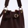 Cross-Bodi bag on a weight, brown color