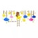 Interior stickers "stars", children's, decor on the wall, panel 120 x 57 cm