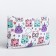 Cosmetic bag with lightning, white/multi -colored color