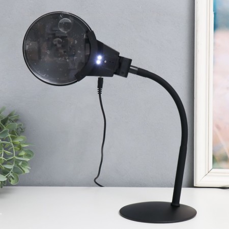 Lamp-lupa x3 x4.5 for LED creativity from 3LR1130 lenses d = 2.1 and 11 cm black-5