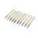 A set of woodcar tundra, wooden handle, 10 pcs.