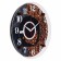 Watch wall, interior "black coffee", d-30 cm, silent