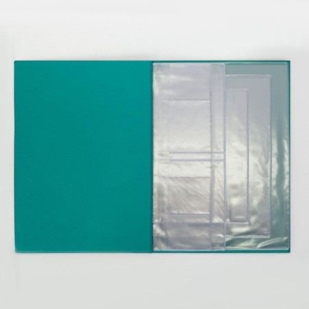 Folder for documents, 2 sets, green color-2