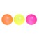 Balls for a dry pool with a “fluorescent” pattern, a ball diameter 7.5 cm, set 150 pieces, colors: orange, pink, lemon