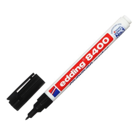 Marker for CD/DVD permanent Eding E -8400/1, 0.5 - 1.0 mm, black-2