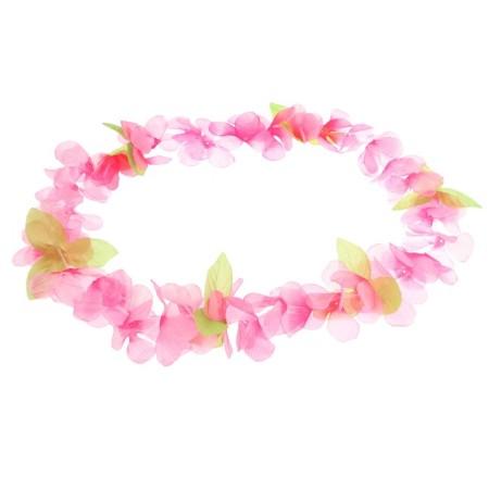 Hawaiian necklace "Plumeria Pink"-4