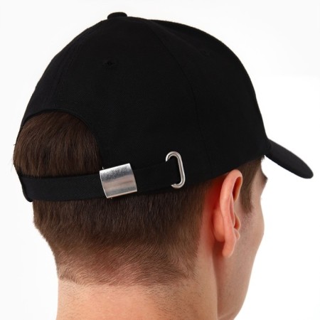 Male cap "13", black color, rr 56-11