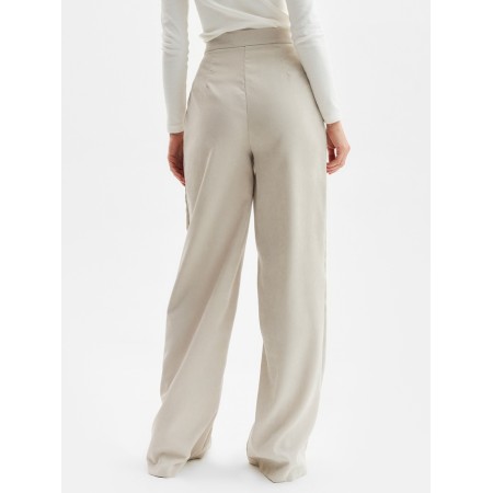 Women's Palazzo trousers, minku, gray-beige color, size 48-3