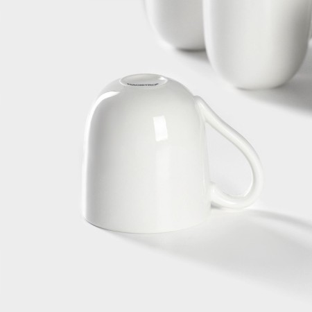 A set of porcelain mugs Magistro Mien, 6 items: 270 ml, white color-3
