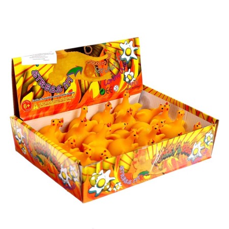 Magic "chicken", with water, with an egg, yellow color-2