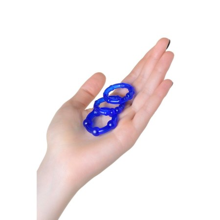 Toyfa A-Toys, TPE, D = 3.5/3/2 cm, Blue color.-3
