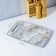 Board cutting plastic shade "Marble and gold", rectangular, 30 × 20 cm