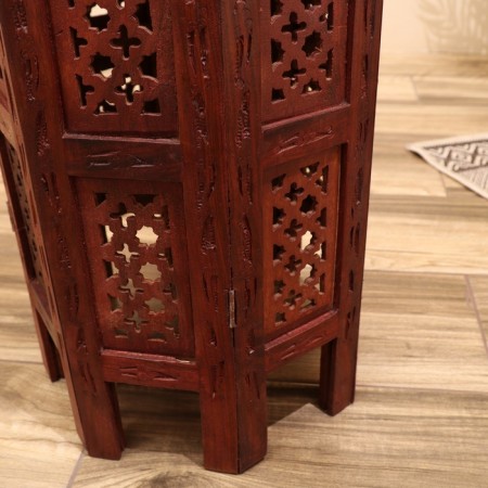 Interior table "circles" wood 38*38*79 cm-3